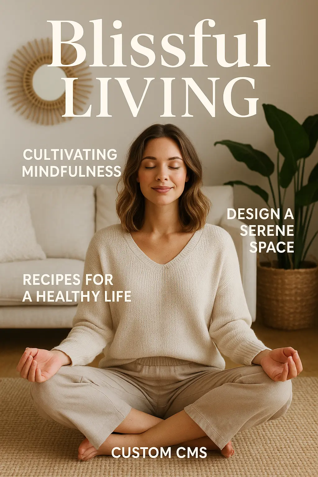 Blissful Living Lifestyle Magazine with Custom CMS