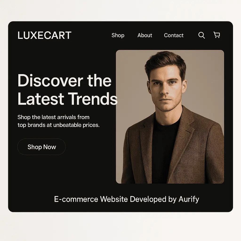 LuxeCart E-commerce Website Project - Headless Shopify Implementation